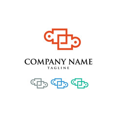 Connection Partnership Corporate Logo Icon Vector