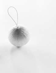 gift box with christmas balls