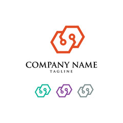 Connection Partnership Corporate Logo Icon Vector