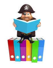 Pirate with Files & book