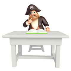 Pirate with Table & chair,book