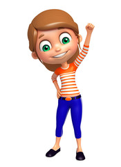 Kid girl with Funny pose
