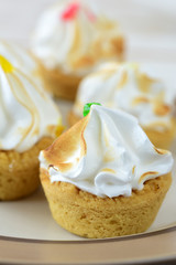 Cupcakes on plate