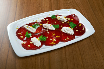 Beetroot carpaccio