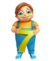 kid boy with 7 Digit