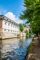 Fototapeta premium Bruges la Venise du Nord et ses canaux 