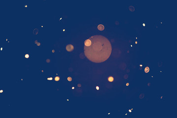 Defocused Night Snowfall Filtered