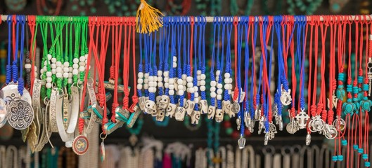 Fototapeta premium Beads Rosary Tibetan jewelry