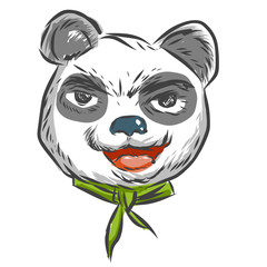 Bad Panda cartoon sketch