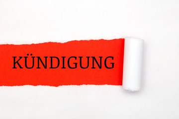 Kündigung