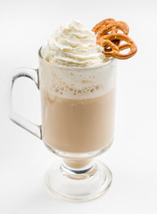 latte with whipped cream