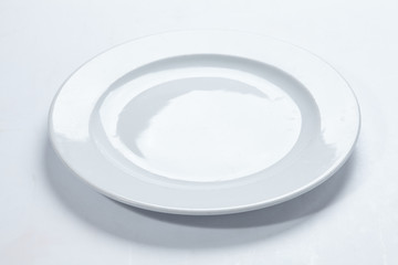 empty white plate