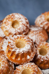 Fresh homemade delicious mini bundt cakes