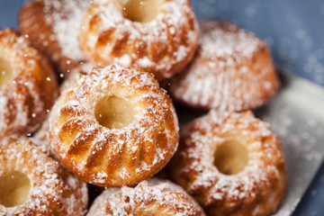 Fresh homemade delicious mini bundt cakes