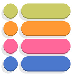 Flat blank icon empty internet color button