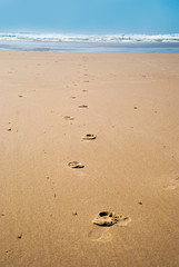 Fußspuren im Sand