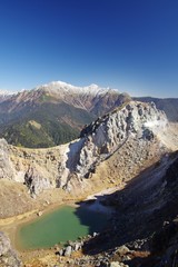 Obraz premium 御嶽山（開田高原で撮影）