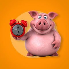 Fun pig - 3D Illustration