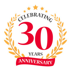 Happy anniversary celebration design 