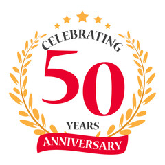 Happy anniversary celebration design 