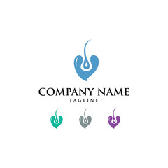 Hair Care Hair Loss Treatment Logo Icon Vector