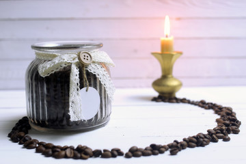 coffee bean arrow