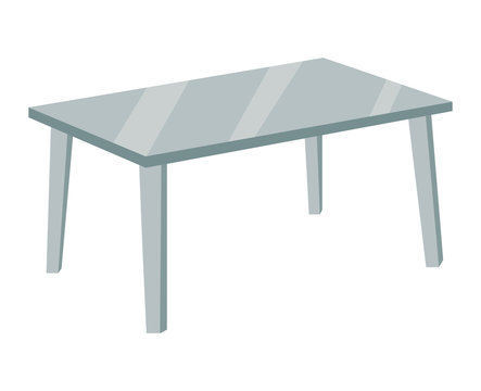 table isolated illustration