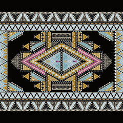 Ethnic geometrical pattern, tribal seamless, aztec pattern, mexican motif