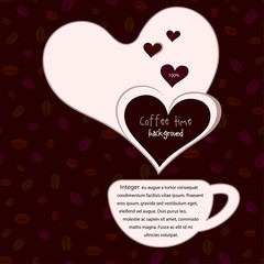 Coffee cup background