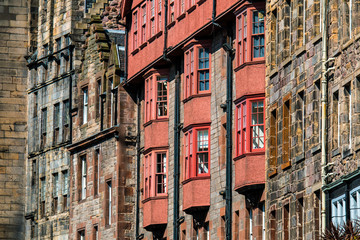 Edinburgh, tipiche facciate della Old Town