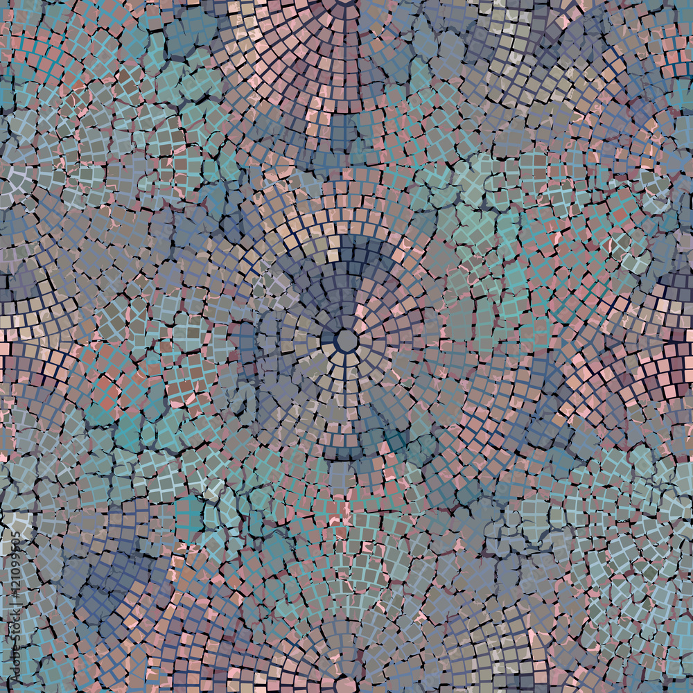 Aufkleber Geometric pattern with grunge effect.