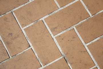 Brick floor street
