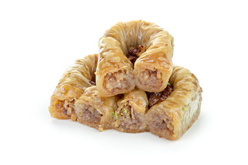 Turkish sweets on a white background