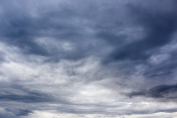 black clouds in the sky as the background