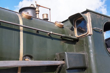 Locomotive à vapeur, monument historique, Baie de Somme, Picardie, France