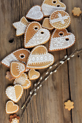 gingerbread heart-shaped