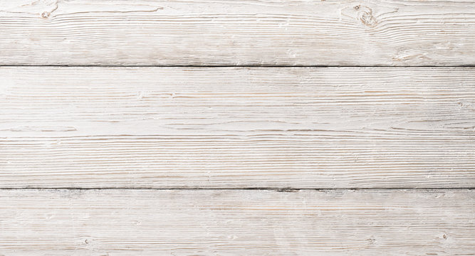 White Wood Planks Texture, Wooden Table Background