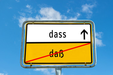 daß versus dass