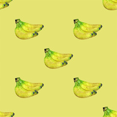 Seamless pattern with bananas