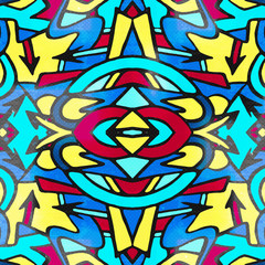 Beautiful abstract graffiti gentle pattern