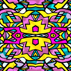 Beautiful colorful abstract graffiti polygons vector illustration