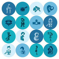 Happy Mothers Day Icons