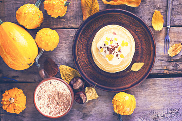 Pancake with pumpkin