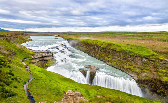 Fototapeta Gullfoss Waterfall in the canyon of Hvita river - Iceland