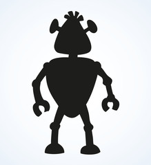 Robot. Vector drawing