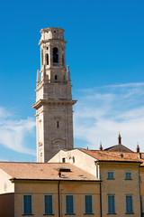 Obraz premium Bell Tower of Verona Cathedral - Italy