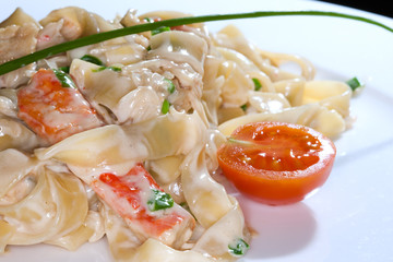 pasta with sauce