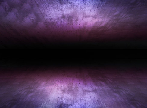 Colorful in darkness.Scratch cement texture background