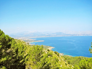 Naklejka premium Bay of pollenca, Formentor peninsula - north coast of Majorca