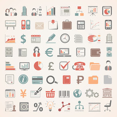 Flat Icons - Business and Finance